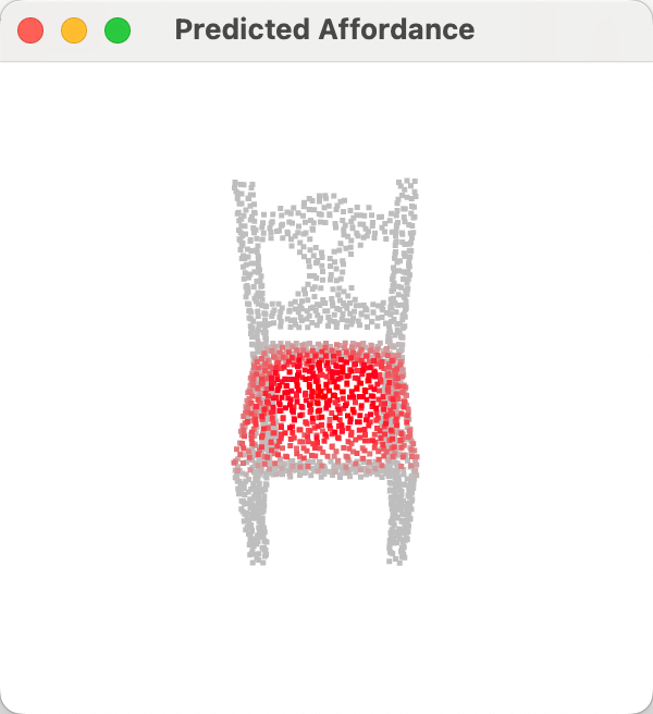 If I want to sit on this chair, which part of the chair should I sit on?